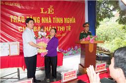 Lương Tài chú trọng thực hiện tốt chính sách hậu phương quân đội